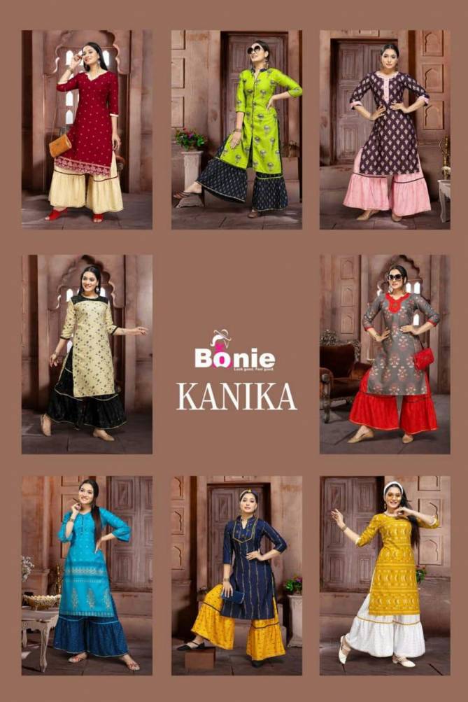 Bonie Kanika 1 Latest Fancy Casual Wear Rayon Designe Readymade Collection 